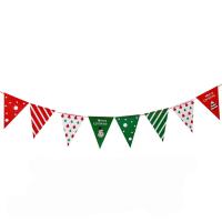 Papier Weihnachten hängende Flagge, Dreieck, Weihnachtsschmuck & verschiedene Stile für Wahl, keine, 190x240mm, Länge:2.9 m, verkauft von PC