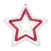 Holz Weihnachten hängenDe Ornamente, mit Pailletten, handgemacht, Weihnachtsschmuck & verschiedene Stile für Wahl & hohl, keine, verkauft von PC