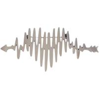 Titanium Steel Brooch Electrocardiographic Vacuum Ion Plating fashion jewelry & Unisex silver color Sold By PC