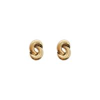 Tibetan Style Stud Earring, high quality gold color plated, fashion jewelry & for woman, golden, nickel, lead & cadmium free, 19x27mm, Sold By Pair