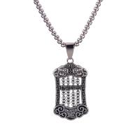 Stainless Steel Jewelry Necklace, 304 Stainless Steel, with Tibetan Style, Vacuum Ion Plating, different styles for choice & for man, original color, 700mm, Sold By PC