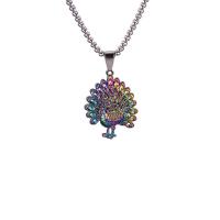 Stainless Steel Jewelry Necklace, 304 Stainless Steel, with Tibetan Style, Vacuum Ion Plating, Unisex & different styles for choice, multi-colored, 700mm, Sold By PC