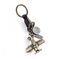 Bag Purse Charms Keyrings Keychains Cowhide with Zinc Alloy plated punk style & Unisex 120mm Sold By PC