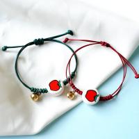 Wax Cord Couple Bracelet with zinc alloy bead & Porcelain Astronaut Adjustable & Unisex Length Approx 14-20 cm Sold By PC