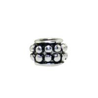 Tibetan Style Spacer Beads, Rondelle, platinum color plated, DIY & blacken, 6.50x4.90mm, Hole:Approx 3mm, Sold By PC