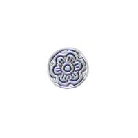 Tibetan Style Spacer Beads, Flat Round, stoving varnish, DIY, 10x4.50mm, Hole:Approx 2mm, Sold By PC