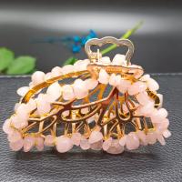 Hair Claw Clips Zinc Alloy with Natural Stone handmade & for woman nickel lead & cadmium free Sold By PC