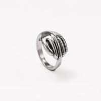 Tibetan Style Finger Ring, silver color plated, fashion jewelry & for woman, silver color, 18x14mm, Sold By PC