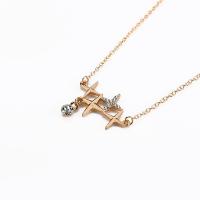 Zinc Alloy Jewelry Necklace with 5cm extender chain gold color plated fashion jewelry & for woman & with rhinestone golden Length 23.5 cm Sold By PC
