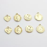 Zinc Alloy Pendants gold color plated Unisex nickel lead & cadmium free Approx Sold By Bag