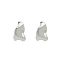 Brass Stud Earring high quality plated for woman nickel lead & cadmium free 15mm Sold By Pair
