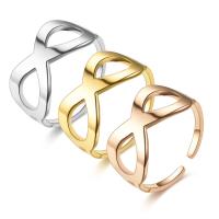 Titantium Steel finger ring, Titan Stål, mode smycken & Unisex, fler färger för val, 8x1.20mm, Säljs av PC