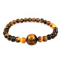 Gemstone Bracelets Natural Stone Round fashion jewelry & Unisex 14mm 6mm Length 19 cm Sold By PC