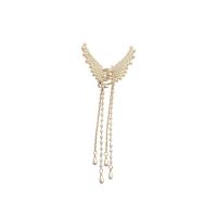 Hair Claw Clips Zinc Alloy with Plastic Pearl gold color plated fashion jewelry & for woman golden nickel lead & cadmium free Sold By PC