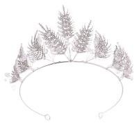 Bridal Tiaras, Tibetan Style, with Clear Quartz, Crown, plated, fashion jewelry & for bridal, more colors for choice, 370x95mm, Sold By PC