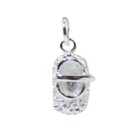 Tibetan Style Shoes Pendants, platinum color plated, DIY, 7x14.50mm, Hole:Approx 3.5mm, Sold By PC