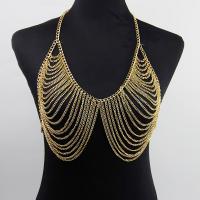 Body Chain Jewelry aluminum chain gold color plated for woman & multi-strand Approx 2mm Sold By PC
