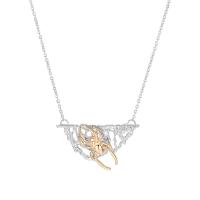 Colar de jóias de liga de zinco, with 5 extender chain, teia da aranha, joias de moda & para mulher & vazio, 50x30mm, comprimento 50 cm, vendido por PC