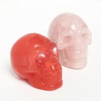 Fashion Decoration Natural Stone Skull Carved nickel lead & cadmium free Sold By PC