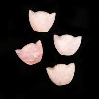 Décoration de mode , quartz rose, lingot, rose, 23.20x17.30x17mm, Vendu par PC