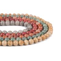 Wood Beads, Grain Stone, Round, DIY & different size for choice, more colors for choice, Sold By Strand
