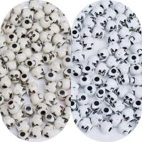 Acrylic Jewelry Beads, Skull, DIY & enamel, more colors for choice, 10mm, Approx 1100PCs/Bag, Sold By Bag