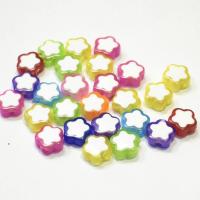 Acrylic Jewelry Beads Flower DIY & enamel 10mm Approx Sold By Bag