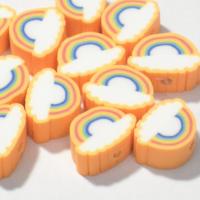 Polymer Clay Beads Cloud stoving varnish DIY 10mm Approx Sold By Bag