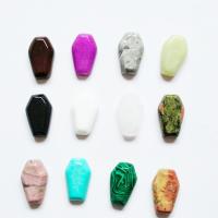 Decoração da moda, misto de pedras semi-preciosas, polido, materiais diferentes para a escolha, 30x19mm, vendido por PC