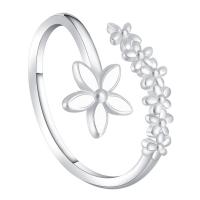 925 Sterling Silver Finger Rings platinum plated Adjustable & for woman white Sold By PC