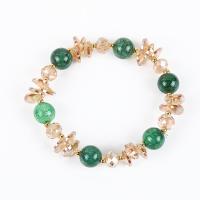 Crystal Bracelets Glass Beads with Crystal fashion jewelry & for woman Length Approx 6.7-7.5 Inch Sold By PC