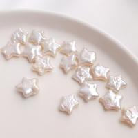 Perles nacres baroques de culture d'eau douce , perle d'eau douce cultivée, étoile, fait à la main, DIY, blanc, 10-12mm, Vendu par PC