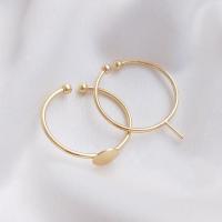 Brass Bezel Ring Base gold color plated Adjustable & DIY & open 14-15mm Sold By PC
