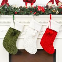 Christmas Holidays Stockings Gift Socks Non-woven Fabrics with Velvet box Christmas Sock Christmas Design Sold By PC