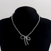 Crystal Zinc Alloy halskæde, med Krystal, med 10cm extender kæde, mode smykker & for kvinde, flere farver til valg, 40mm, Solgt Per 38 cm Strand