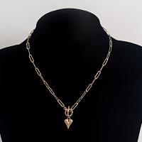 Zinc Alloy Jewelry Necklace gold color plated fashion jewelry & for woman golden 20mm Length 44 cm Sold By PC
