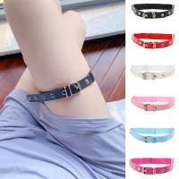 PU Leather Leg Garter, with 304 Stainless Steel & Tibetan Style, polished, fashion jewelry & Unisex, more colors for choice, Length:36-66 cm, Sold By PC