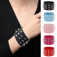 PU Leather Cord Bracelets, with 304 Stainless Steel & Tibetan Style, polished, fashion jewelry & Unisex, more colors for choice, 250mm, Sold By PC