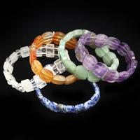 Bracelets de pierres précieuses, Pierre naturelle, différents matériaux pour le choix & unisexe, plus de couleurs à choisir, Longueur:Environ 1 cm, Vendu par PC