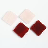 Gemstone Pendants Jewelry, Natural Stone, Square, different materials for choice & Unisex, more colors for choice, 36x6mm, Sold By PC