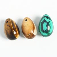 Gemstone Pendants Jewelry Natural Stone Oval DIY Sold By PC