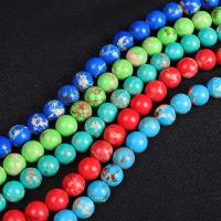 Gemstone Jewelry Beads Impression Jasper Round DIY Sold By Strand