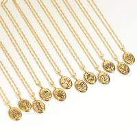 Stainless Steel Jewelry Necklace, 304 Stainless Steel, with 1.97inch extender chain, 18K gold plated, fashion jewelry & different designs for choice & for woman, golden, Length:Approx 15.75 Inch, Sold By PC