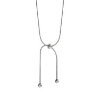 Collar de Aleación de Zinc, con 5.2cm extender cadena, chapado en color de plata, Joyería & ajustable & para mujer, plateado, libre de níquel, plomo & cadmio, longitud aproximado 40.8 cm, Vendido por UD