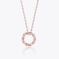 Cubic Zircon Micro Pave 925 Sterling Silver Necklace, plated, micro pave cubic zirconia & for woman, more colors for choice, 450mm, Sold By PC