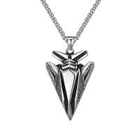 Titanium Steel Necklace, Vacuum Ion Plating, fashion jewelry & for man, original color, 30.70x46.50mm, Length:Approx 23.6 Inch, Sold By PC