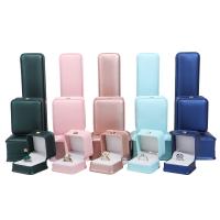 Κοσμήματα Gift Box, PU, Dustproof & διαφορετικό μέγεθος για την επιλογή, περισσότερα χρώματα για την επιλογή, Sold Με PC