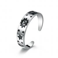 Titanium Steel Finger Ring, polished, Adjustable & Unisex & different size for choice & enamel, original color, Sold By PC