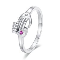 Cink Alloy Finger Ring, pozlaćen, različitih stilova za izbor & za žene & s Rhinestone & pocrniti, više boja za izbor, Prodano By PC