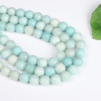 Amazonit Beads, Runde, du kan DIY & forskellig størrelse for valg & facetteret, blandede farver, Solgt af Strand
